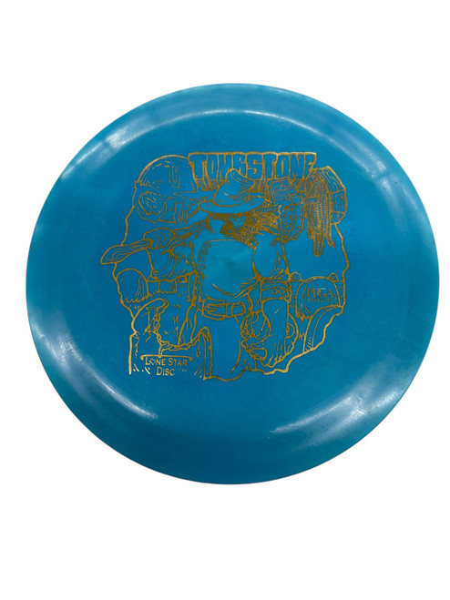 Vist Large View of Product Image Which is Used Lone Star Disc TOMBSTONE Disc Golf Driver Royal Blue