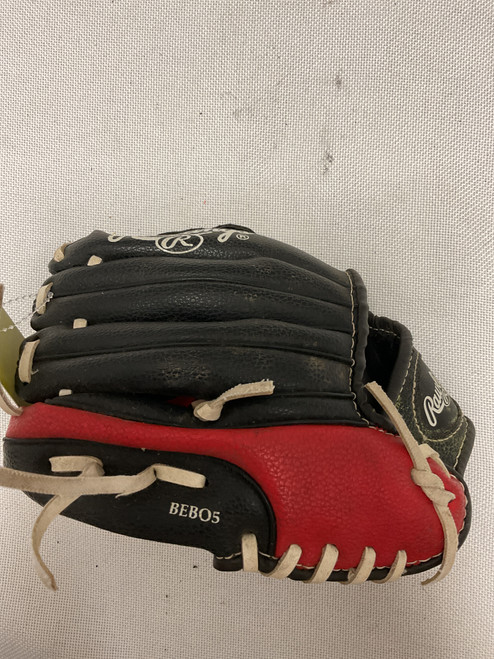 Vist Large View of Product Image Which is Used Rawlings PL91SB BB/SB Glove RH Throw Black 10"
