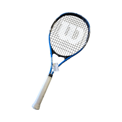 Vist Large View of Product Image Which is Used Wilson TOUR SLAM LITE TENNIS RACKET Adult Tennis Racquet Royal Blue 4 3/8"