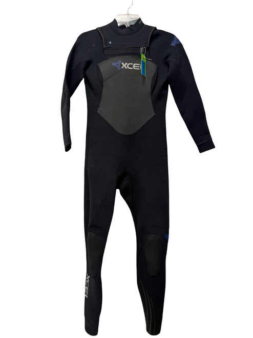 Vist Large View of Product Image Which is Used Xcel INFINITI X-Zip 3.2 Chest Zip Womens Full Suit / Wetsuit Black Size 10