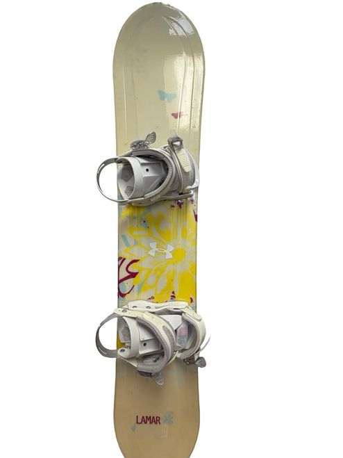Vist Large View of Product Image Which is Used Lamar FOXIE JR Girls 123 cm Snowboard w/ Lamar MX 100 Junior Bindings