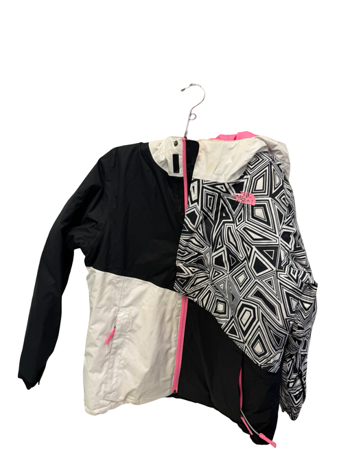 Vist Large View of Product Image Which is Used The North Face Youth Snow Jacket White 14/16