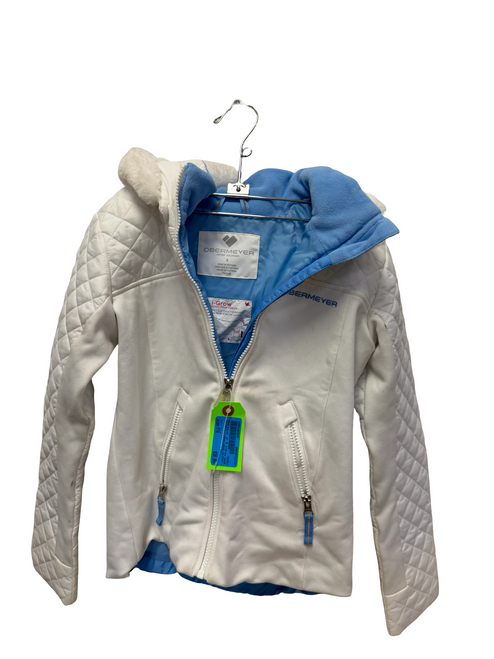 Vist Large View of Product Image Which is Used Obermeyer I-Grow Youth Size 8 Snow Jacket White
