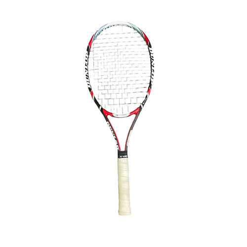 Vist Large View of Product Image Which is Used Dunlop AERO GEL Adult Tennis Racquet Black 4 1/4"