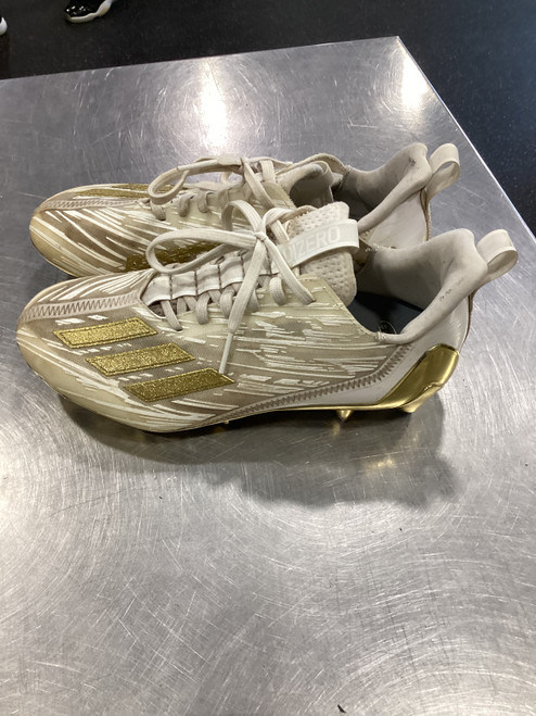 Vist Large View of Product Image Which is Used Adidas Adult FB Cleats Gold Senior 7.5
