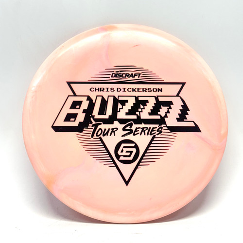 Vist Large View of Product Image Which is Used Discraft TOUR SERIES BUZZZ DICKERSON Disc Golf Mid Range Copper 180g