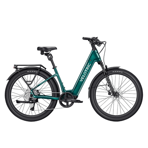 Vist Large View of Product Image Which is New Velotric Discover 3 Comfort Commuter E-Bike- Emerald Green LG