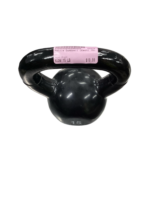 Vist Large View of Product Image Which is Used Kettle Dumbbell (Each) Black 15 lb