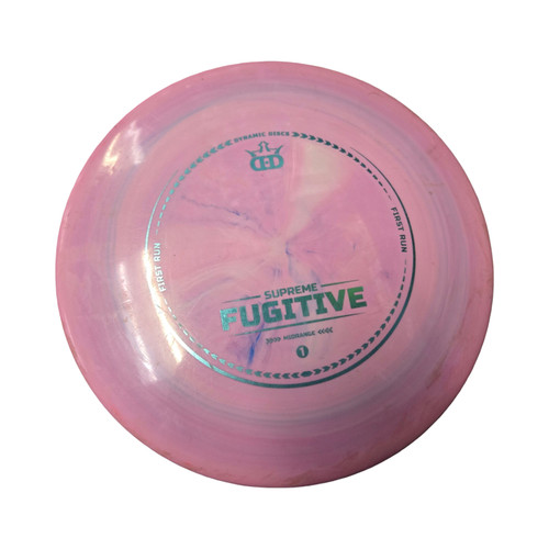 Vist Large View of Product Image Which is Used Dynamic Discs SUPREME FUGITIVE Disc Golf Mid Range Pink