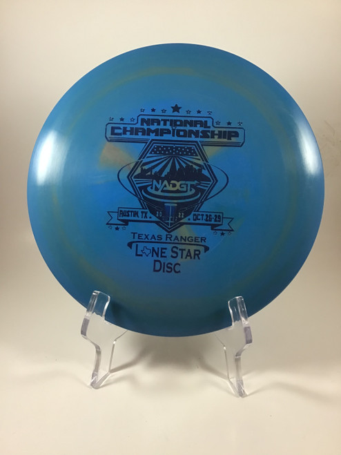 Vist Large View of Product Image Which is Used Lone Star Disc ALPHA TEXAS RANGER Disc Golf Mid Range Royal Blue 175g
