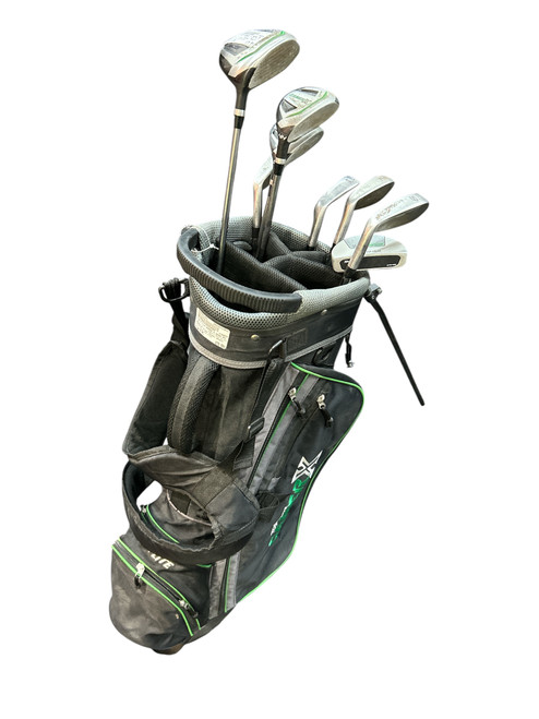 Vist Large View of Product Image Which is Used Top Flite GAMER X MENS RH SET Mens Package Set RH Black And Green 9 Piece