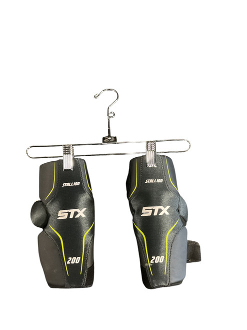 Vist Large View of Product Image Which is Used STX STALLION 200 Lacrosse Arm Pads/Guards Black XS
