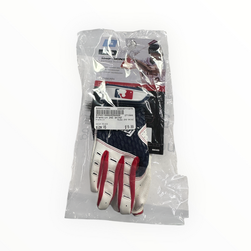Vist Large View of Product Image Which is Used Franklin 2ND SKINZ BB/SB Batting Gloves Black XS