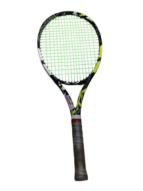 Vist Large View of Product Image Which is Used Babolat PURE AERO LITE Adult Tennis Racquet Green 4 1/4"