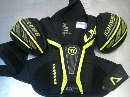 Vist Large View of Product Image Which is Used Warrior ALPHA Junior Shoulder Pads SM