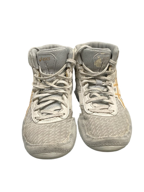 Vist Large View of Product Image Which is Used Asics Wrestling Shoes White Junior 02.5