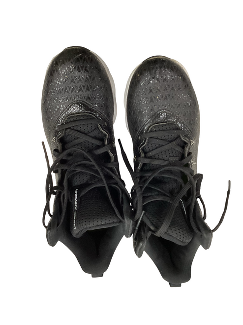 Vist Large View of Product Image Which is Used Under Armour Jr FB Cleats Black Junior 05