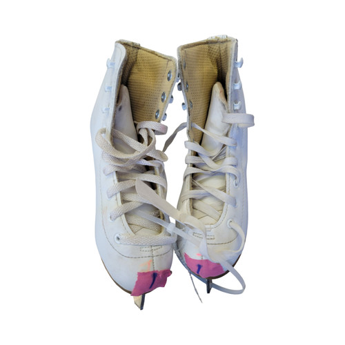 Vist Large View of Product Image Which is Used DBX CLASSIC SZ1 FIGURE SKATES Girls Figure Skate White Junior 01