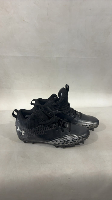Vist Large View of Product Image Which is Used Under Armour Jr FB Cleats Black Junior 05.5