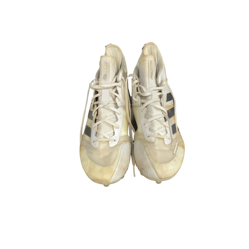 Vist Large View of Product Image Which is Used Adidas LAX Cleats Mens White Senior 11.5