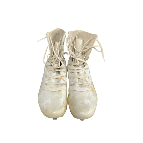 Vist Large View of Product Image Which is Used Under Armour LAX Cleats Mens White Senior 11