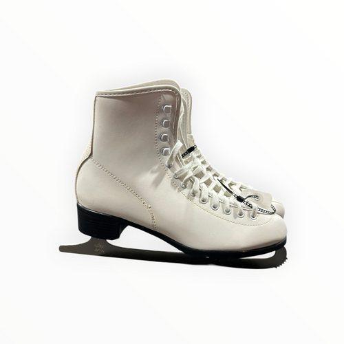 Vist Large View of Product Image Which is Used GOLD MEDAL WomensFigure Skate White Senior 10