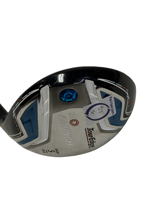 Vist Large View of Product Image Which is Used Tour Edge HOT LAUNCH Draw Mens 19.5deg Fairway Wood RH 5 Wood 42.5" w/ Grafalloy ProLaunch Blue 55A Shaft