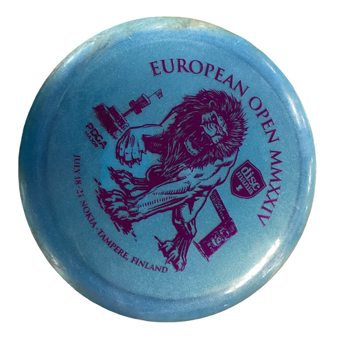 Vist Large View of Product Image Which is Used Discmania EUROPEAN OPEN Disc Golf Driver Royal Blue