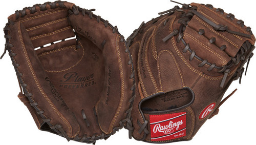 Vist Large View of Product Image Which is Rawlings Player Preferred Catchers Mitt 33" RHT #PCM30