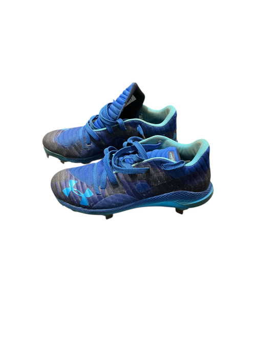 Vist Large View of Product Image Which is Used Under Armour AUTOMATIX BB/SB Cleats Navy Blue Senior 9