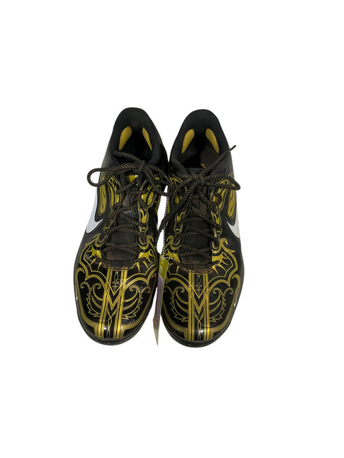 Vist Large View of Product Image Which is Used Nike REACT BB/SB Cleats Gold Senior 9.5