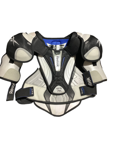 Vist Large View of Product Image Which is Used Reebok KFS 7K Senior Shoulder Pads LG