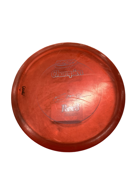 Vist Large View of Product Image Which is Used Innova CHAMPION ROC3 Disc Golf Mid Range Red