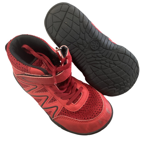 Vist Large View of Product Image Which is Used Wrestling Shoes Red Youth 13.0