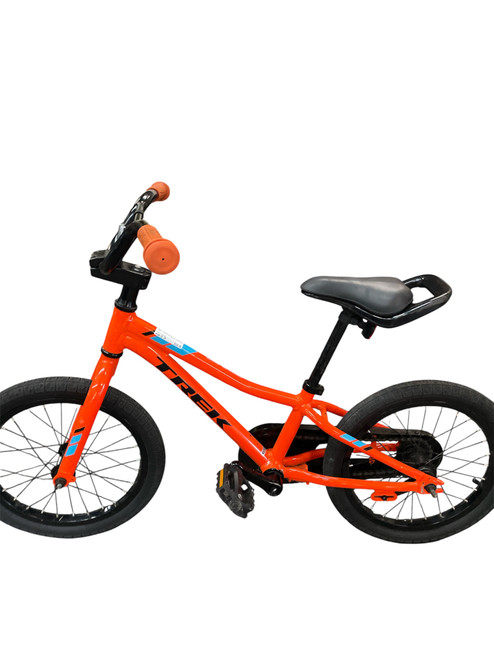 Vist Large View of Product Image Which is Used Trek PRECALIBER Mountain Bike Boys Orange 12"
