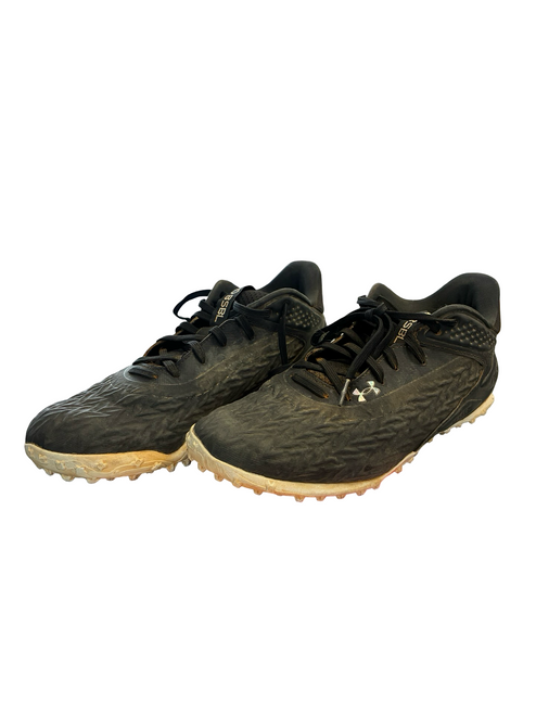 Vist Large View of Product Image Which is Used Under Armour TURF BB/SB Cleats Black Senior 9