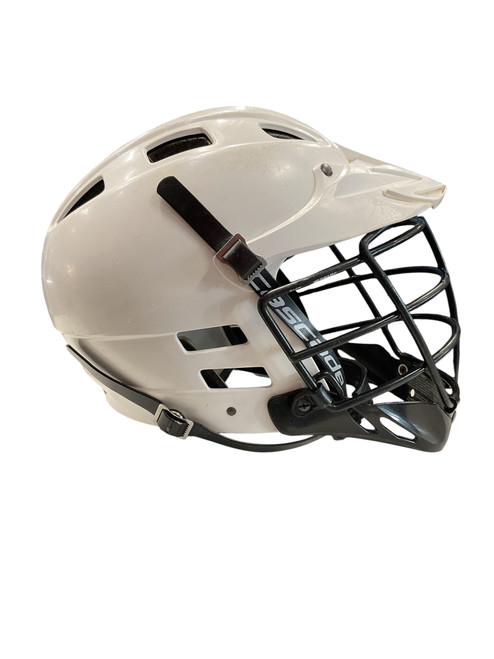 Vist Large View of Product Image Which is Used Cascade LAX HELMET Lacrosse Helmet White SM
