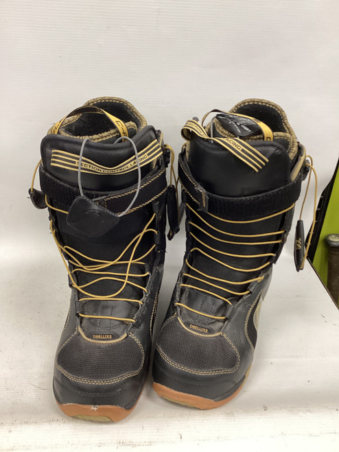 Vist Large View of Product Image Which is Used DEELUXE Mens Snowboard Boots Black Senior 9.5