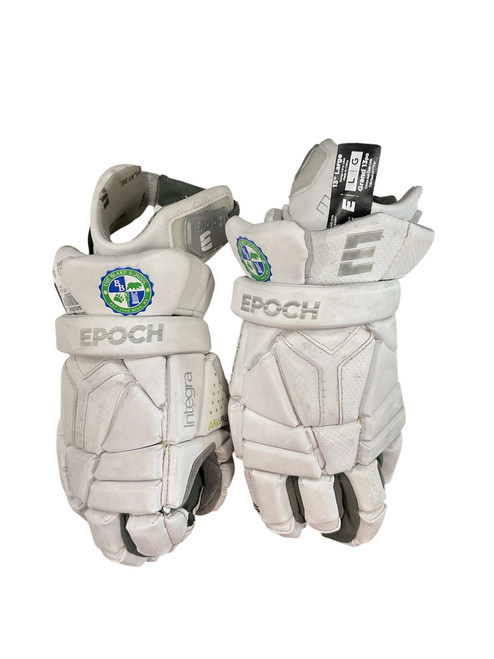 Vist Large View of Product Image Which is Used Epoch INTEGRA LG GLOVE Lacrosse Gloves Junior White 13"