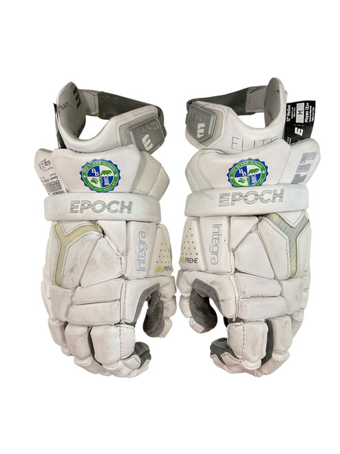 Vist Large View of Product Image Which is Used Epoch INTEGRA MD GLOVE Lacrosse Gloves Junior White 13"