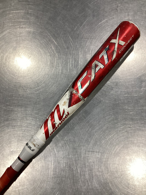 Vist Large View of Product Image Which is Used Marucci CAT X CONNECT BB/SB USSSA 2 3/4 Bat 31"