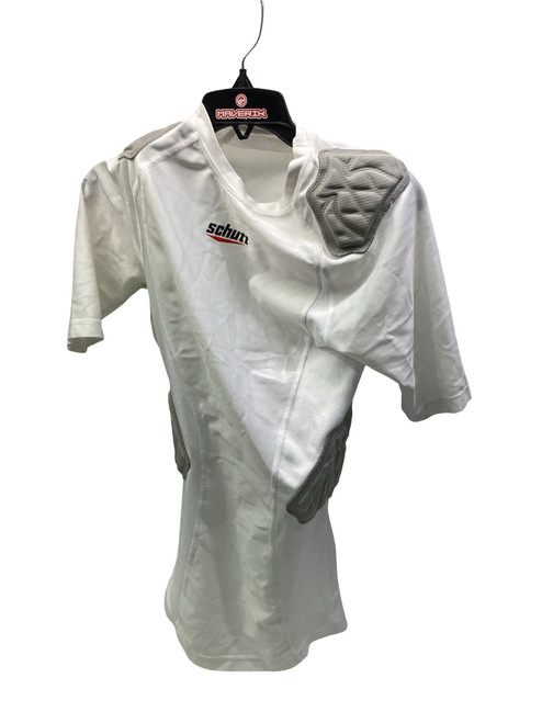Vist Large View of Product Image Which is Used Schutt PADDED SHIRT FB Top Youth White SM