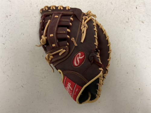 Vist Large View of Product Image Which is Used Rawlings Sandlot SFM18S Baseball First Base RH Throw Maroon 12 1/2"