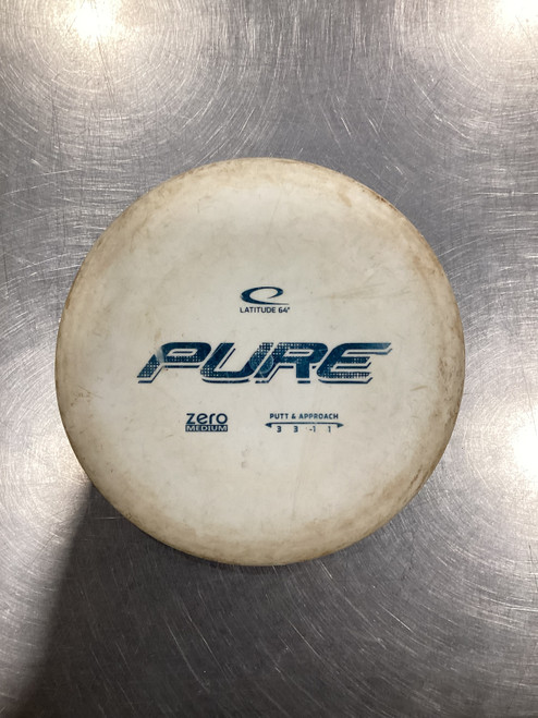 Vist Large View of Product Image Which is Used Latitude 64 PURE Disc Golf Putter White