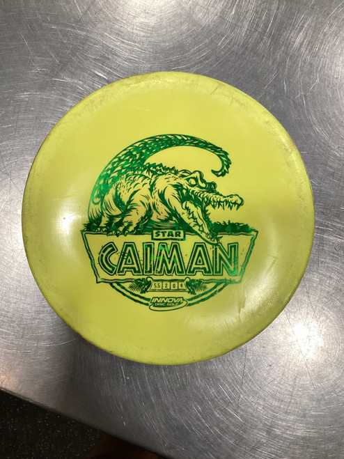Vist Large View of Product Image Which is Used Innova CAIMAN Disc Golf Mid Range Yellow