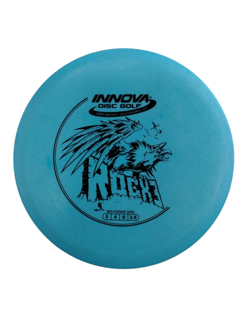 Vist Large View of Product Image Which is Used Innova ROCK3 Disc Golf Mid Range Royal Blue 176g