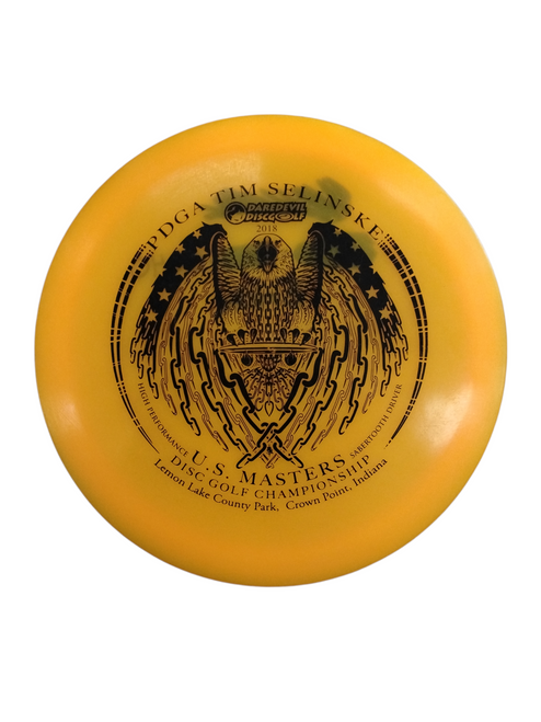 Vist Large View of Product Image Which is Used DAREDEVIL DISC PDGA Disc Golf Mid Range Orange 168g