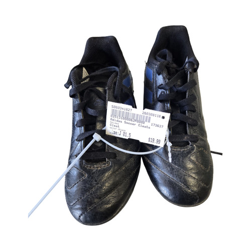 Vist Large View of Product Image Which is Used Adidas Soccer Cleats Black Junior 01.5