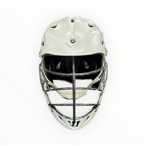Vist Large View of Product Image Which is Used Warrior EVO NEXT Lacrosse Helmet White S/M