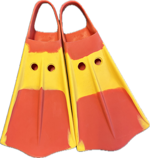 Vist Large View of Product Image Which is Used Voit DUCK FEET Underwater Fins Red SM